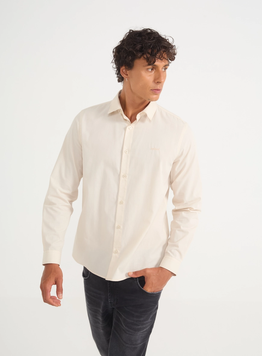 Camisa Masculina Manga Longa Com Logo