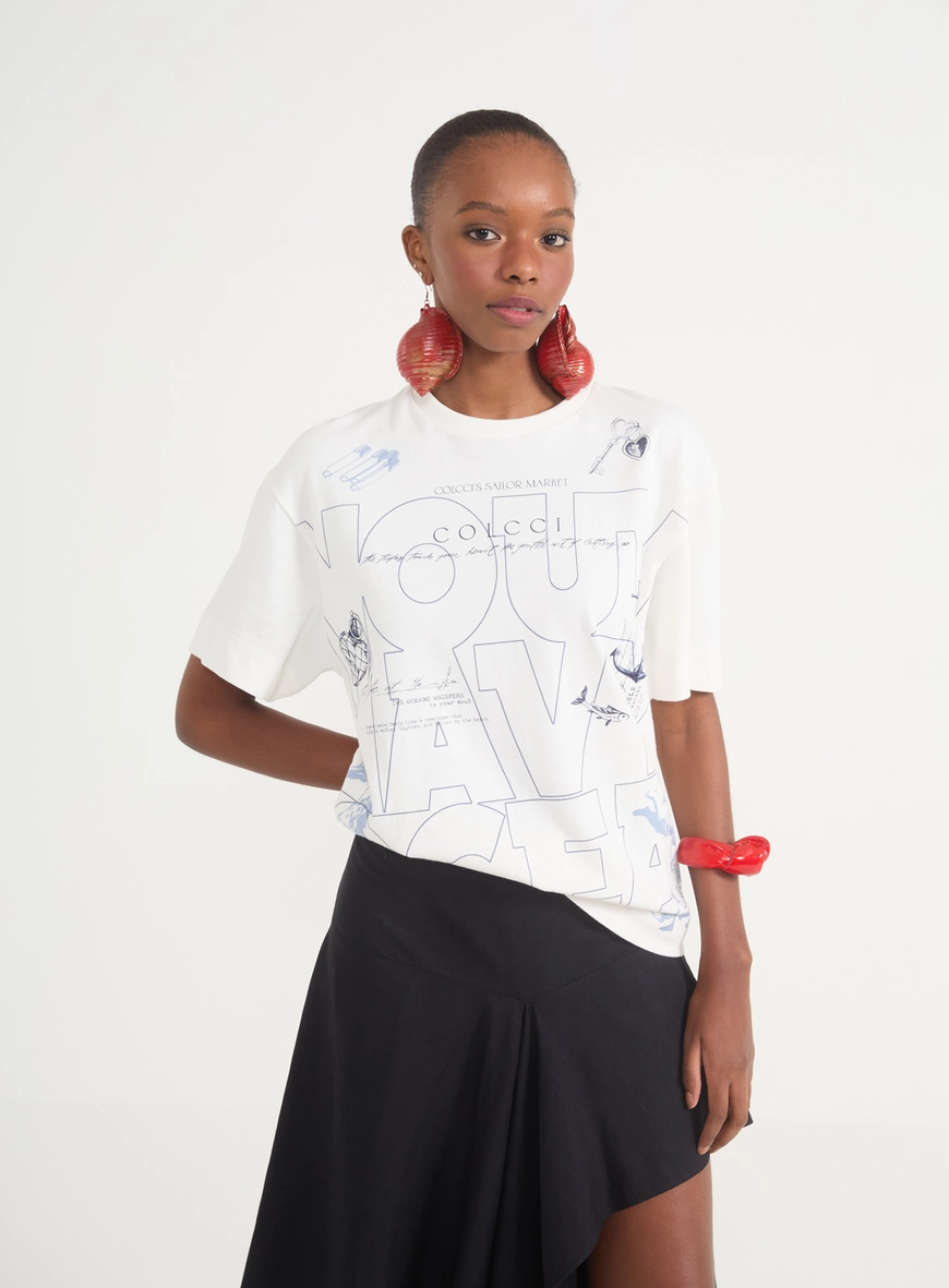 Camiseta Feminina Com Estampa