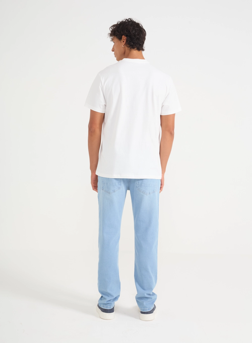 Camiseta Masculina Gola Redonda Com Logo Off Shell
