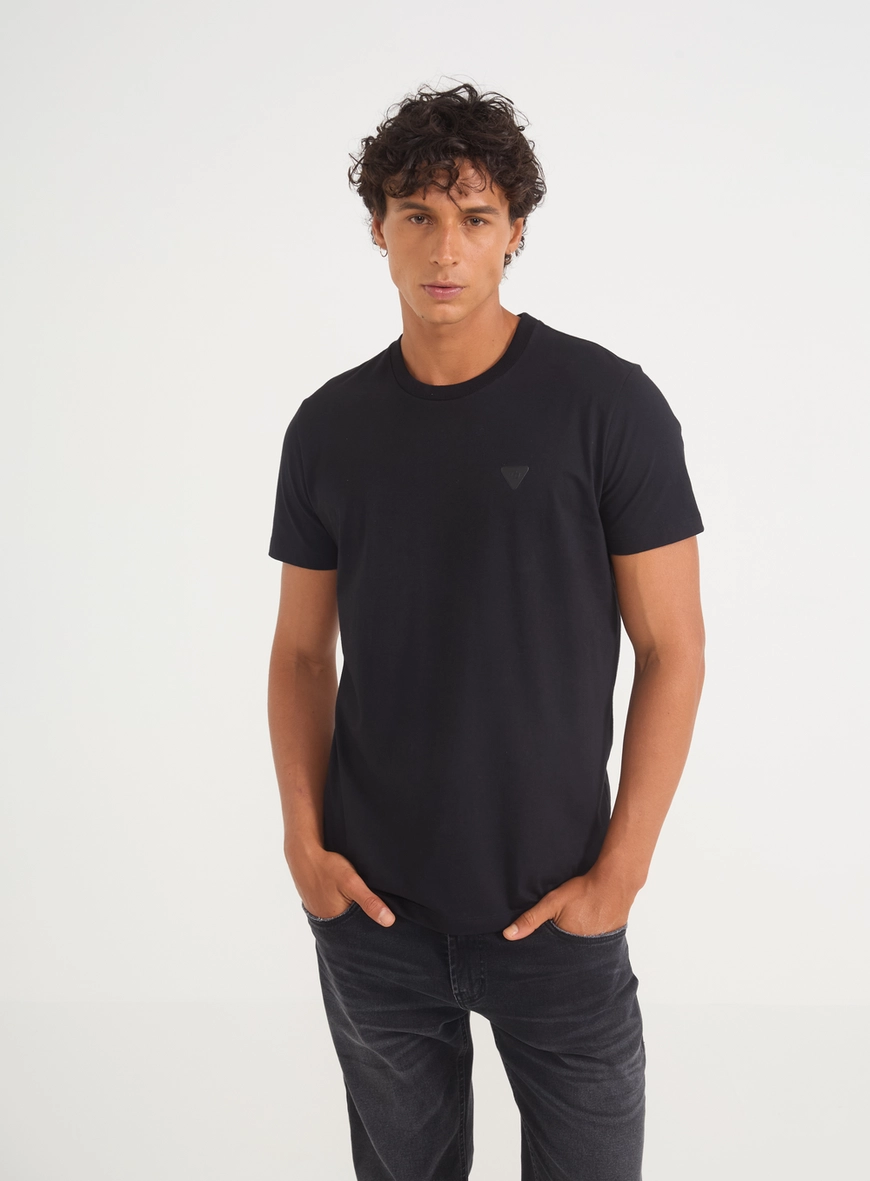 Camiseta Masculina Gola Redonda Com Logo