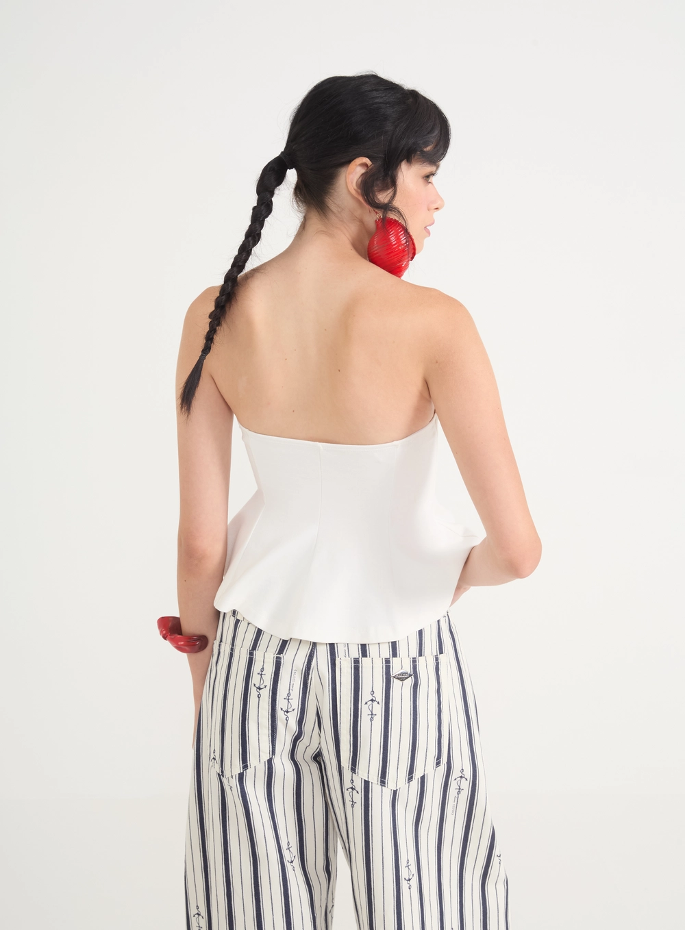 Blusa Feminina Tomara Que Caia E Peplum Off Shell