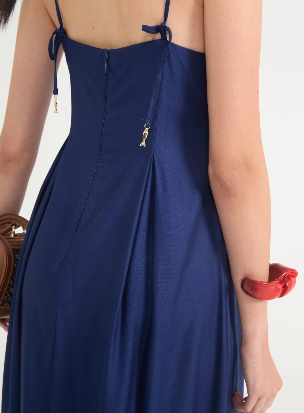 Vestido Midi Amplo Azul