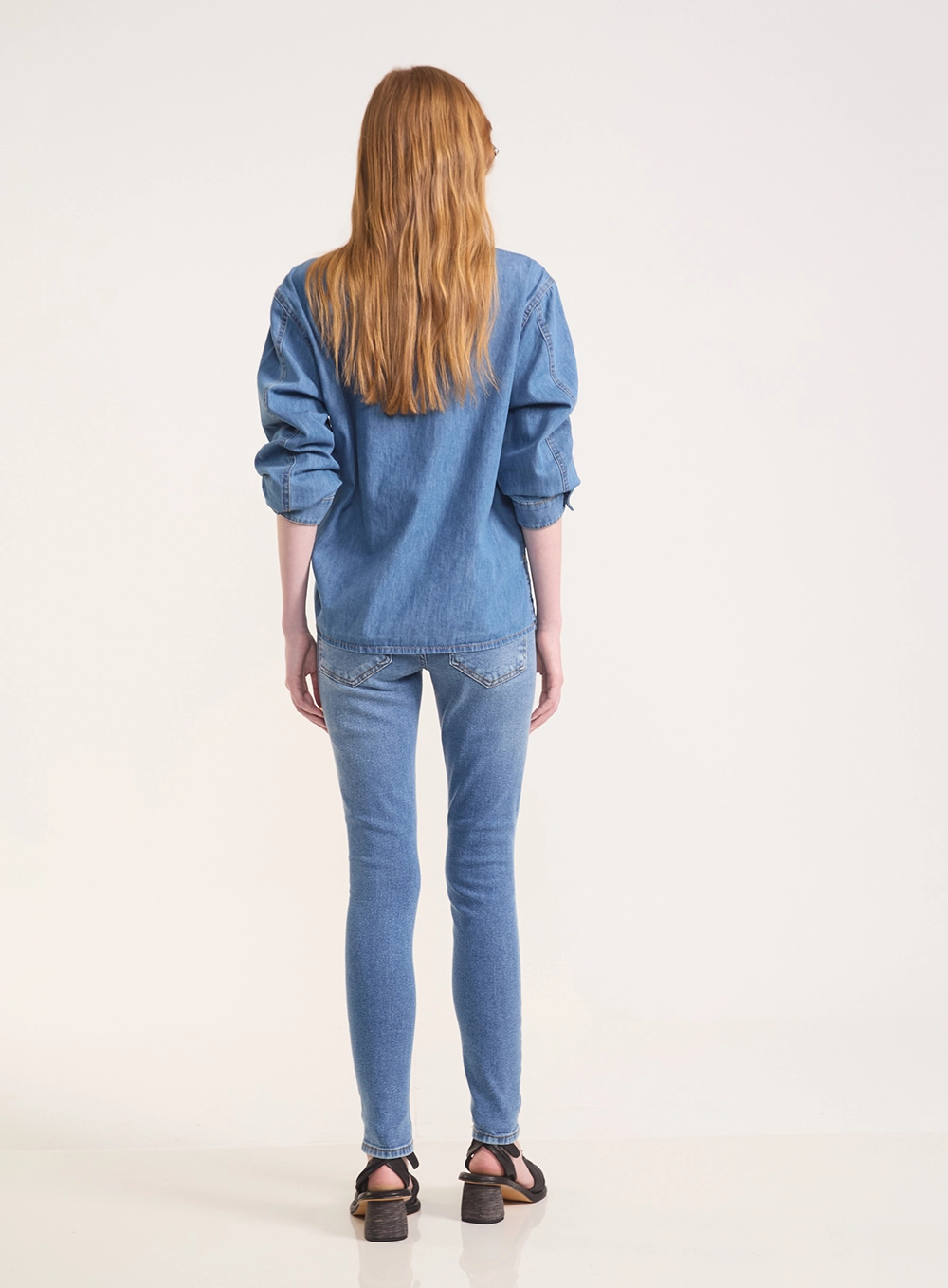 Calça Jeans Skinny Com Cintura Alta Nova York Índigo