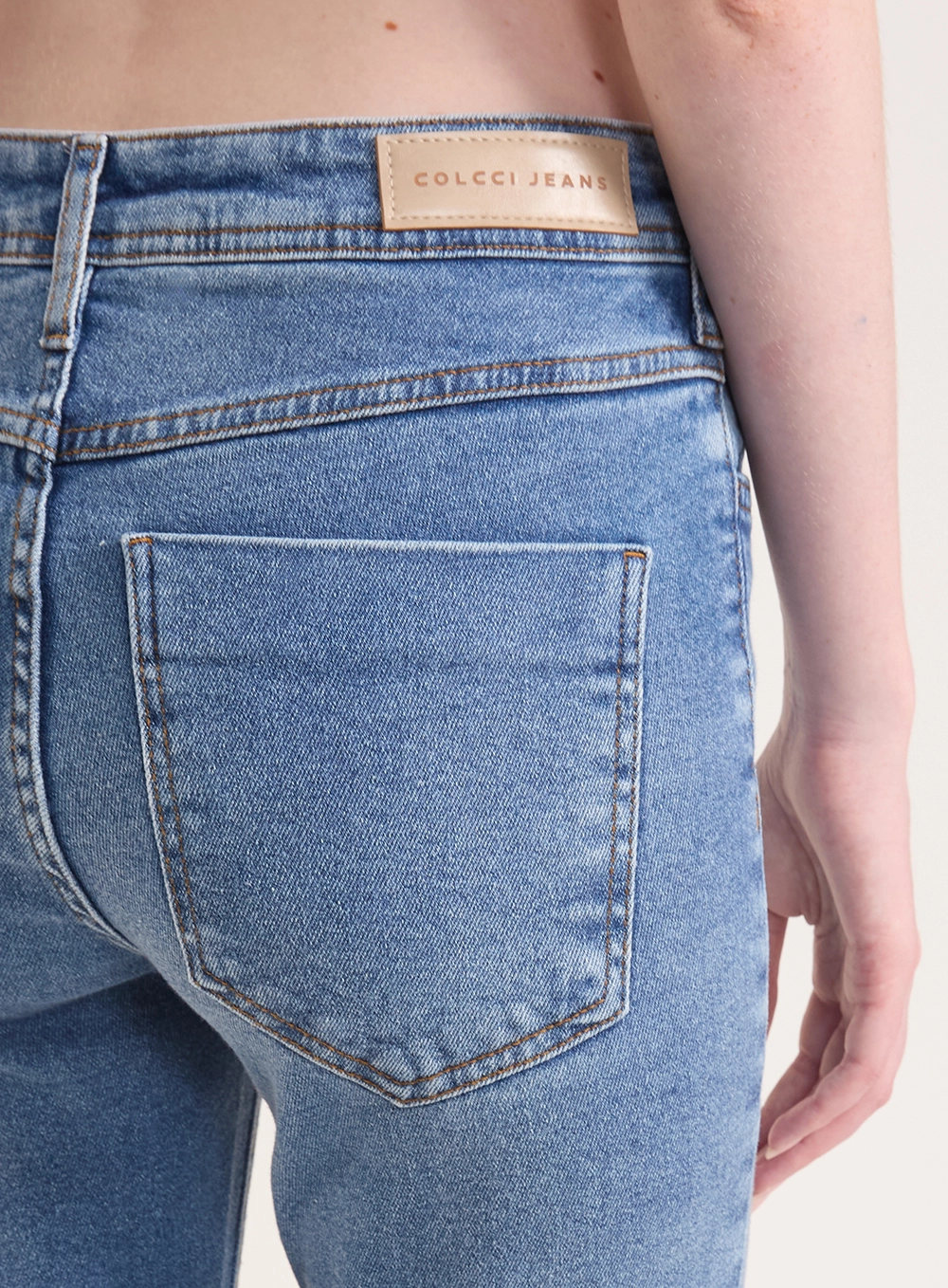 Calça Jeans Skinny Com Cintura Alta Nova York Índigo