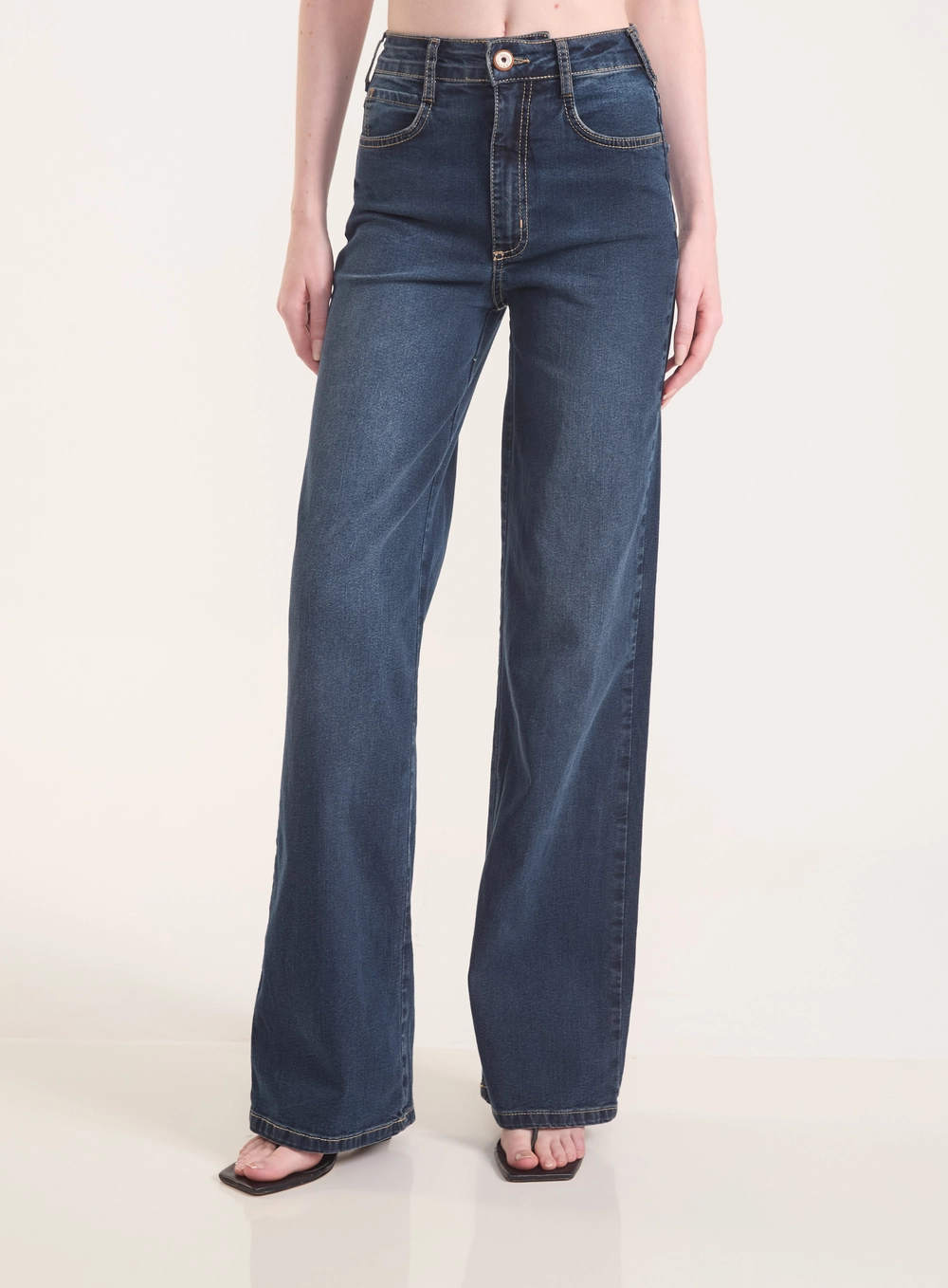 Calça Jeans Wide Leg Berlim Exclusive Índigo