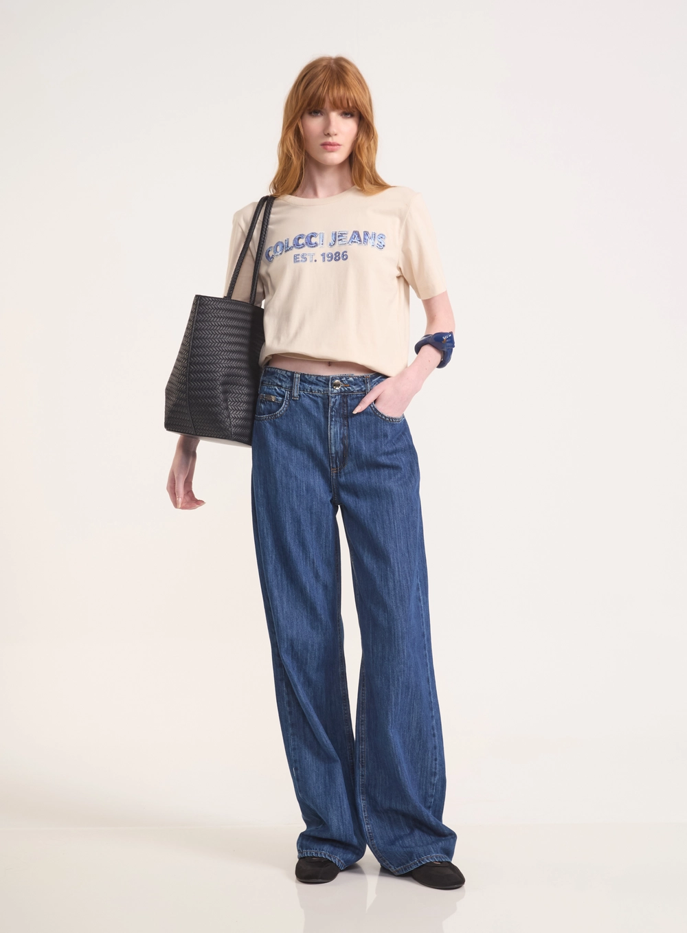 Calça Jeans Wide Leg Berlim High Waist Índigo