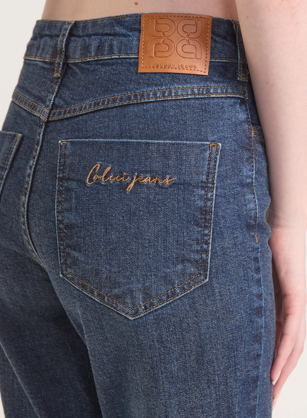 Calça Jeans Skinny Com Bordado Viena Índigo