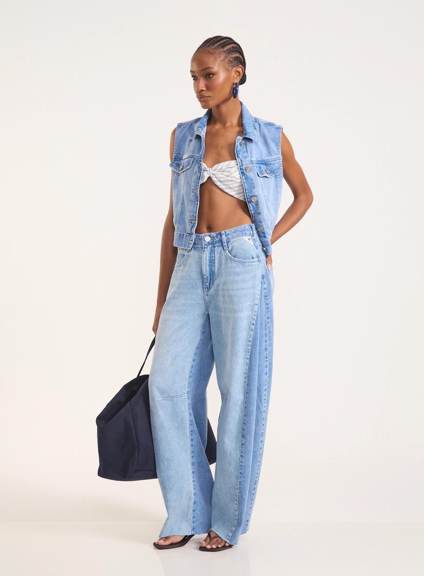 Calça Jeans Wide Leg - Dublin