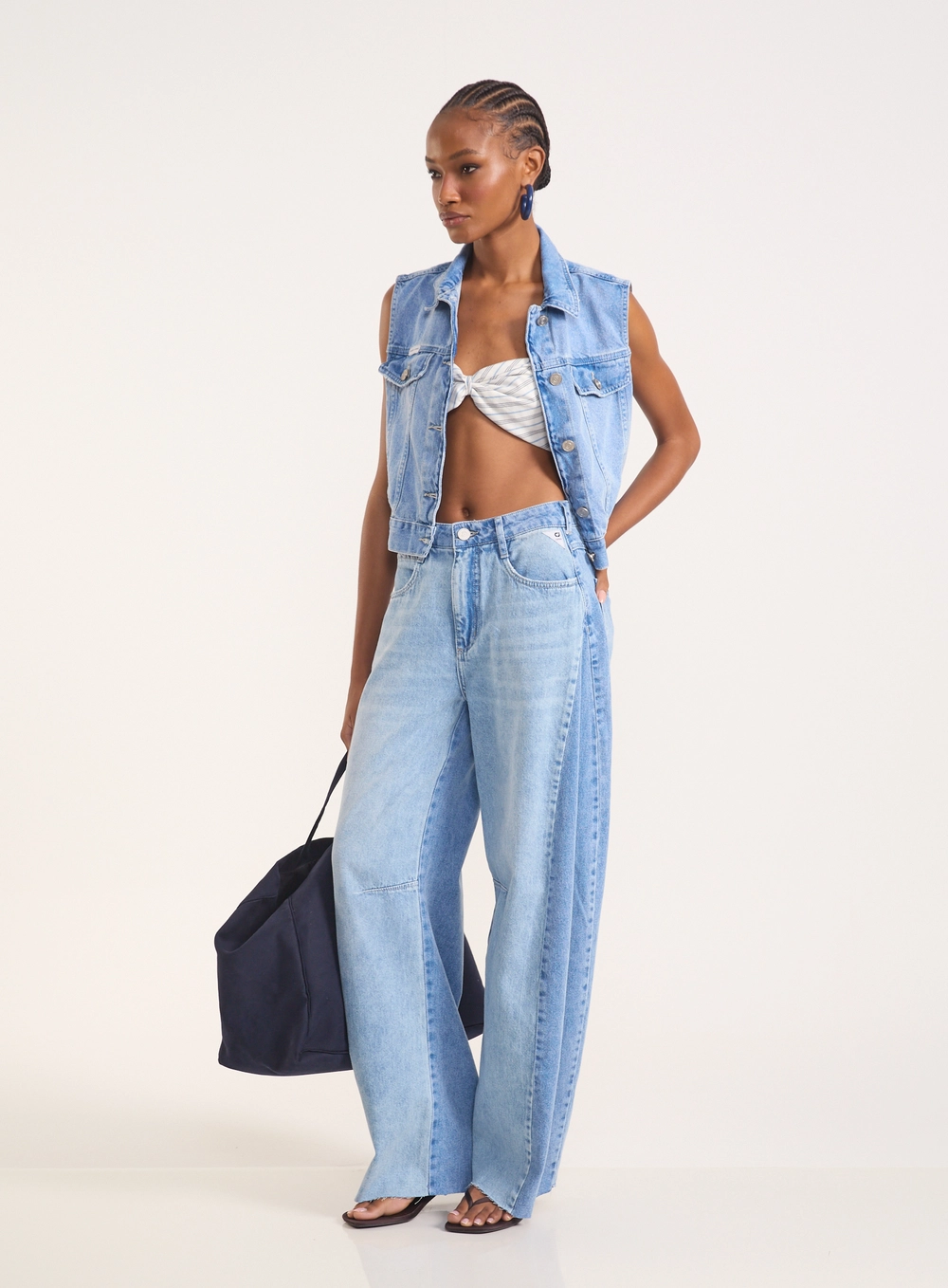 Calça Jeans Wide Leg - Dublin Índigo