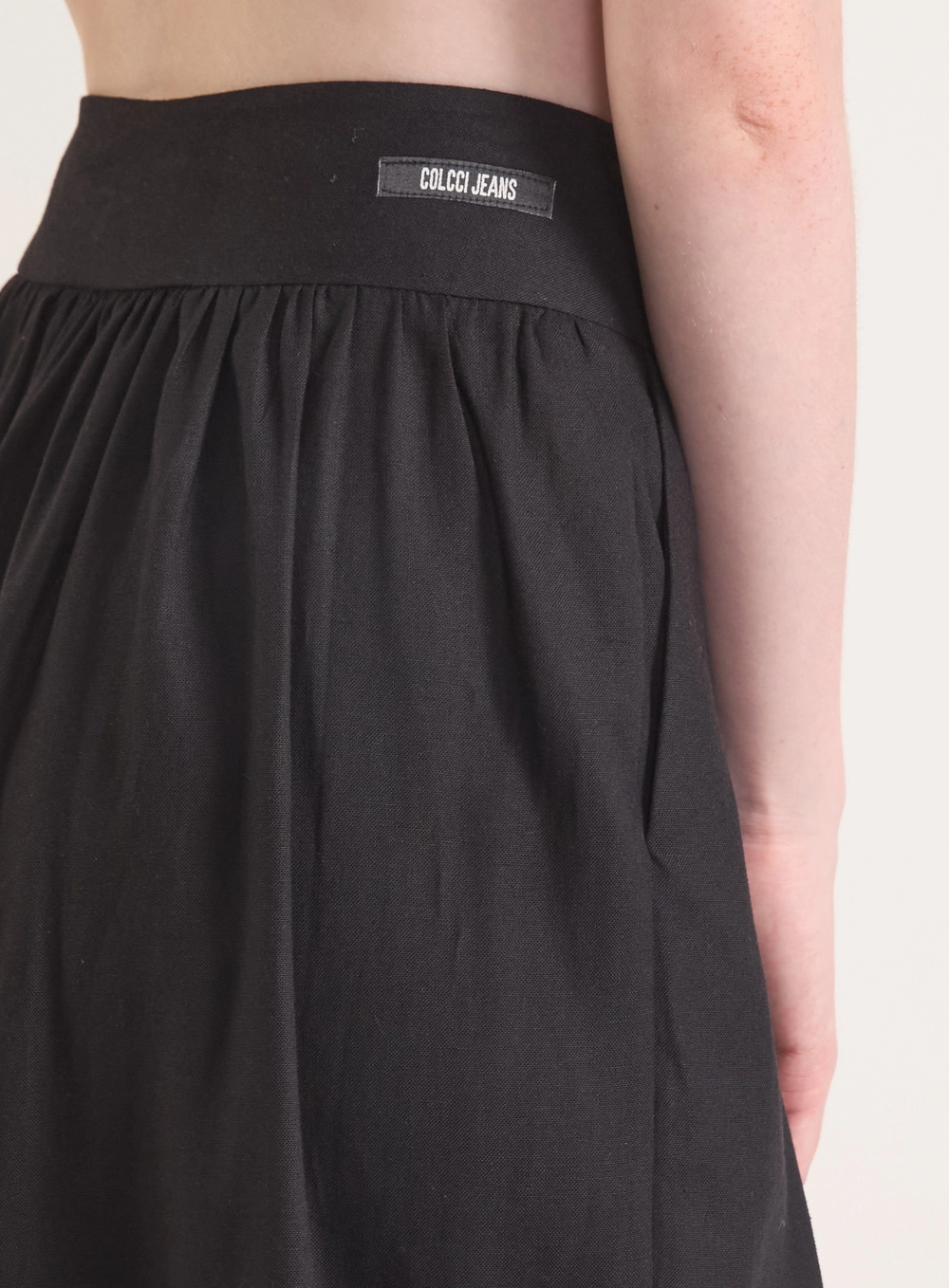 Calça Urban Balloon Com Franzidos Preto