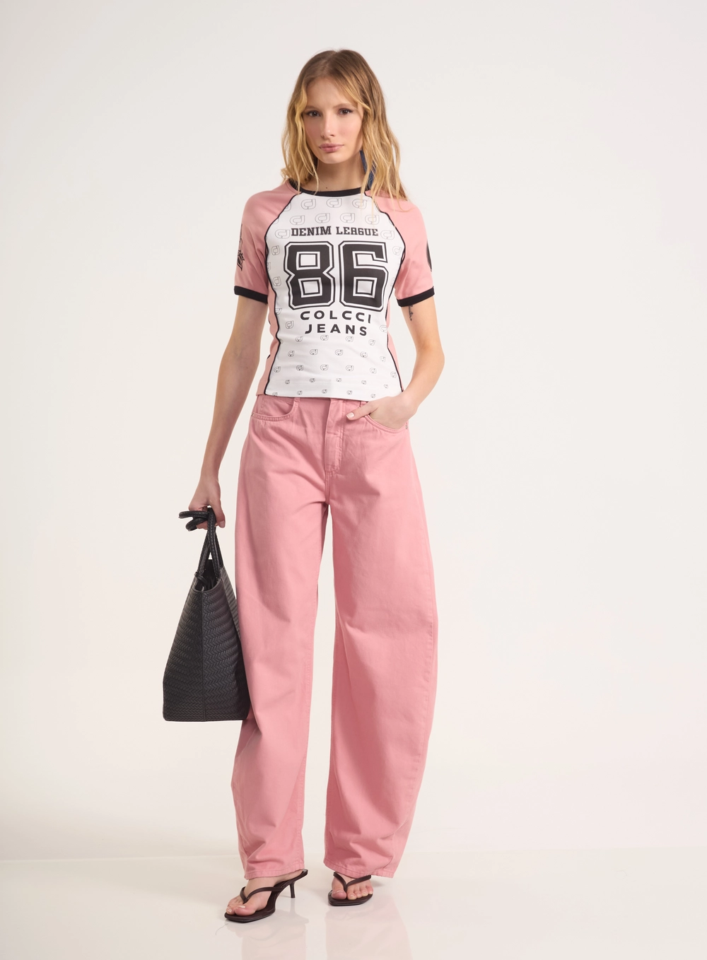 Calça Jeans Sarja Barrel - Dublin Rosa