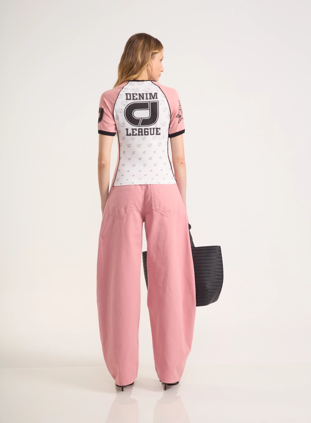 Calça Jeans Sarja Barrel - Dublin Rosa
