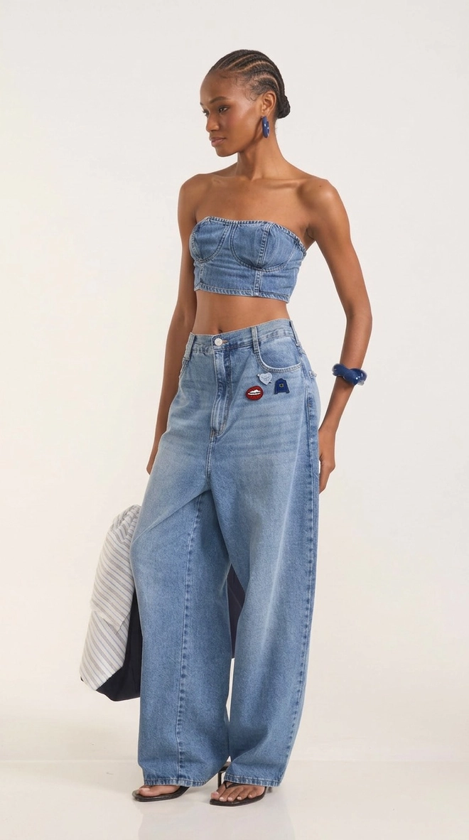 Calça Jeans Barrel Leg - California