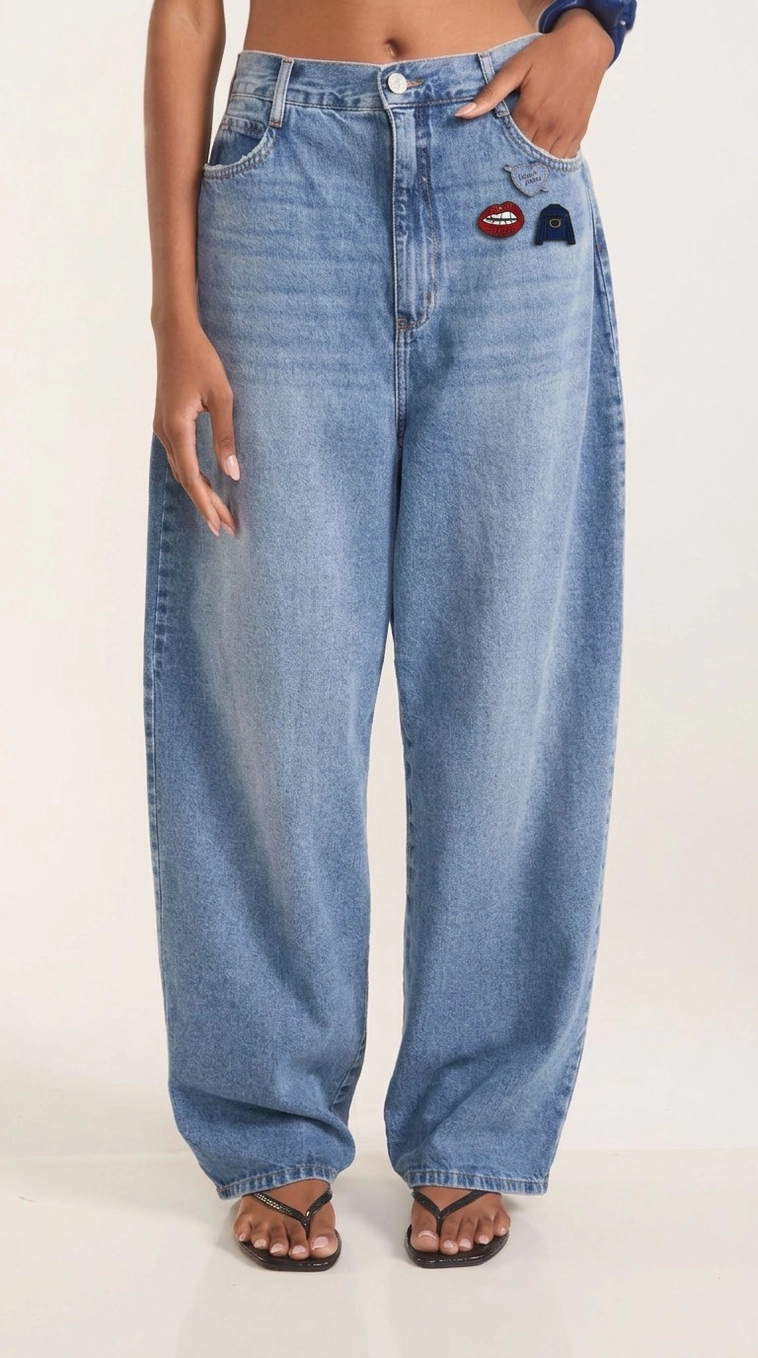 Calça Jeans Barrel Leg - California Índigo