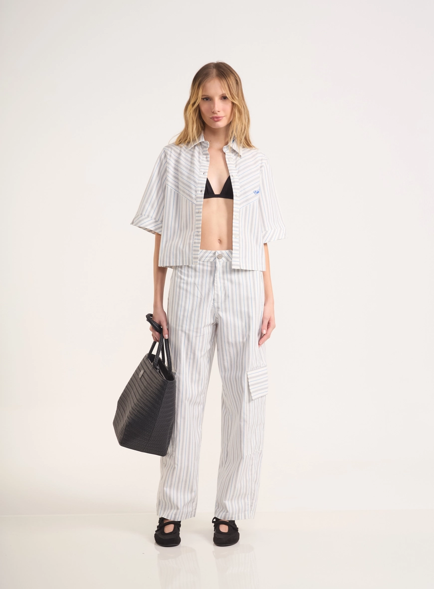 Calça Cargo Reta Urban Stripes