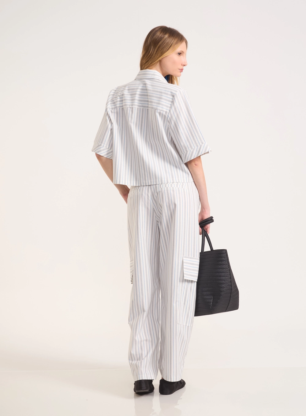 Calça Cargo Reta Urban Stripes Estampados