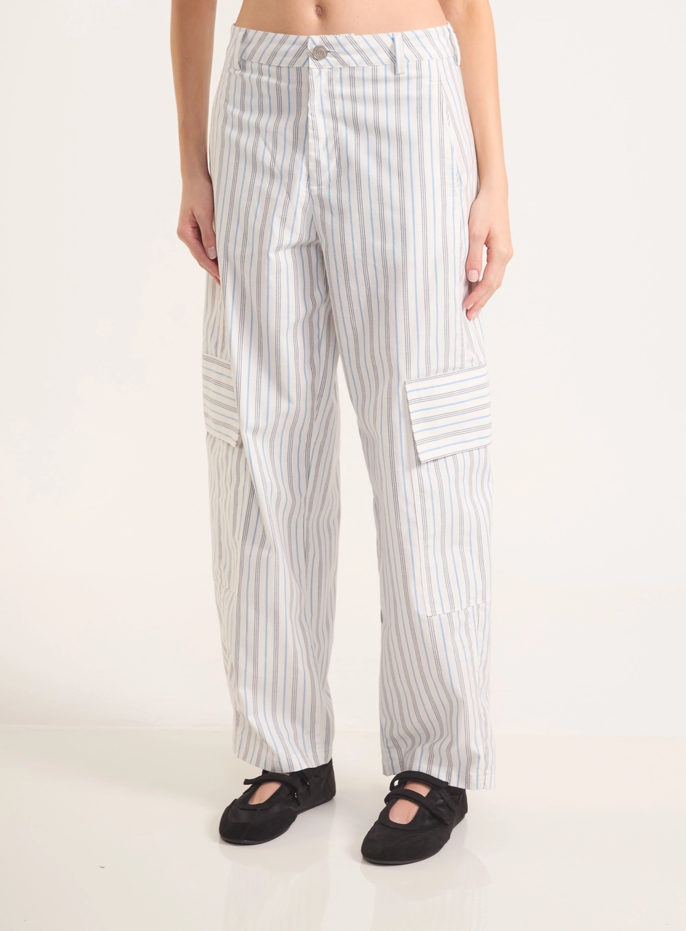 Calça Cargo Reta Urban Stripes Estampados