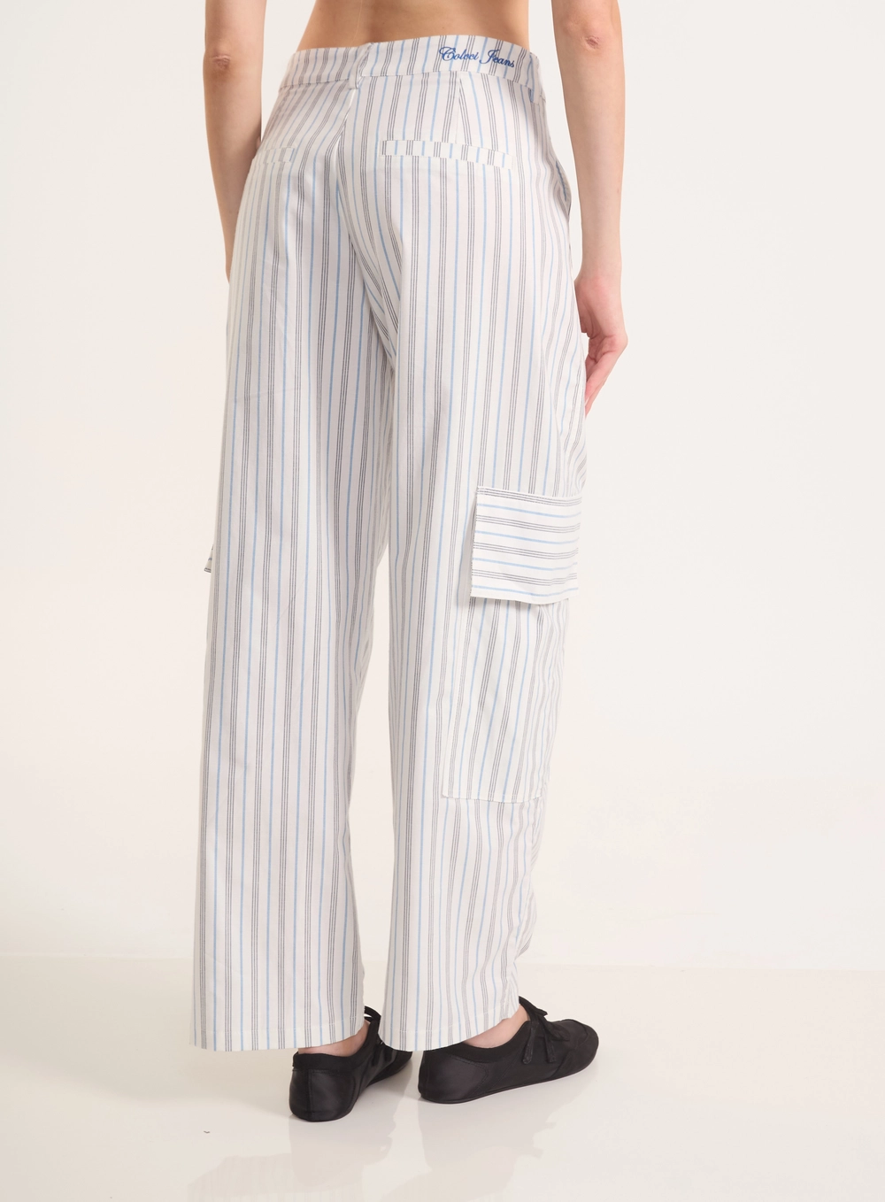 Calça Cargo Reta Urban Stripes Estampados