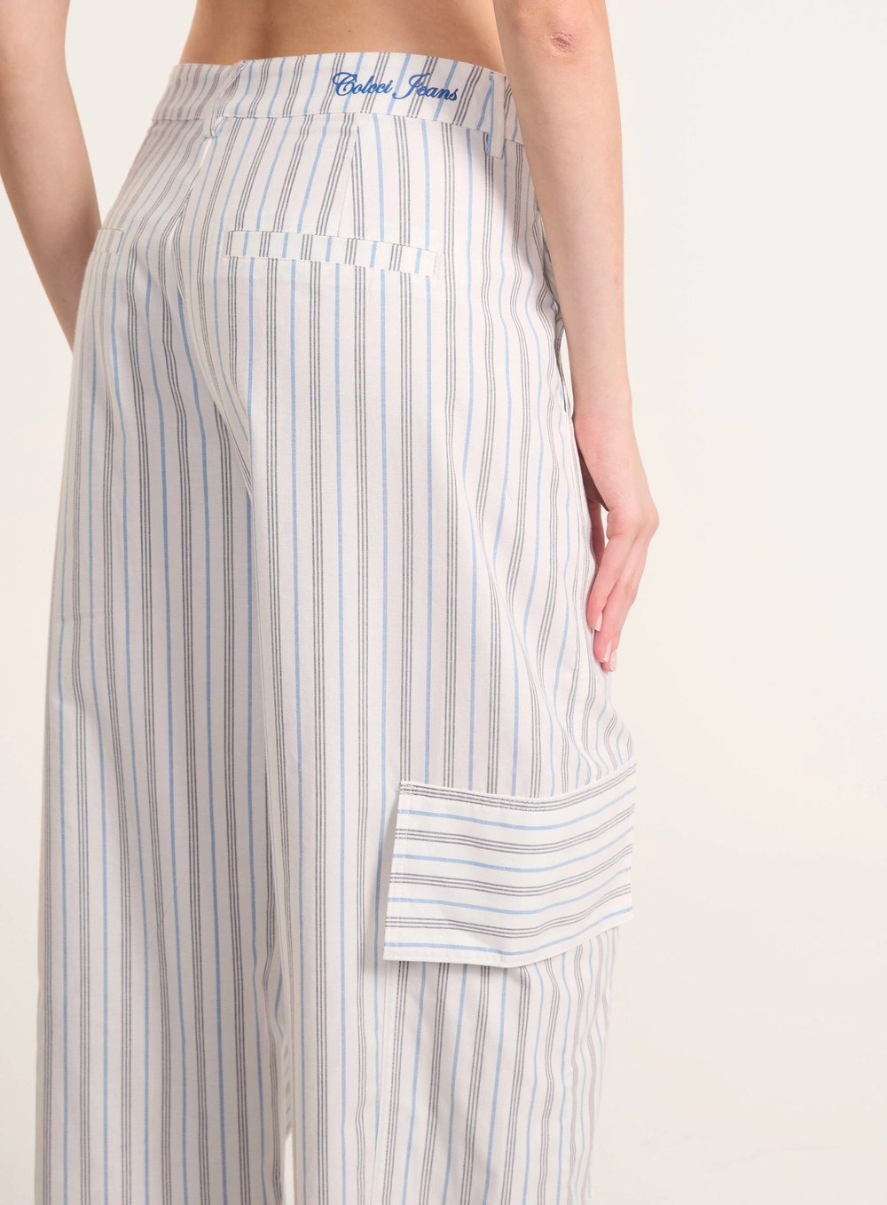 Calça Cargo Reta Urban Stripes Estampados