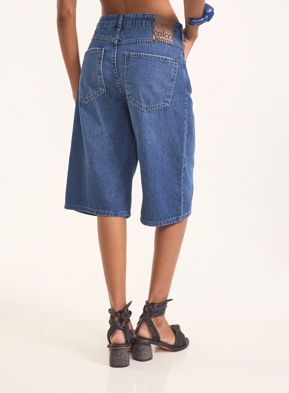 Bermuda Jeans Urban Wide Índigo