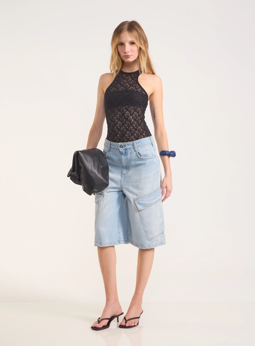 Bermuda Jeans Miami Wide Cargo
