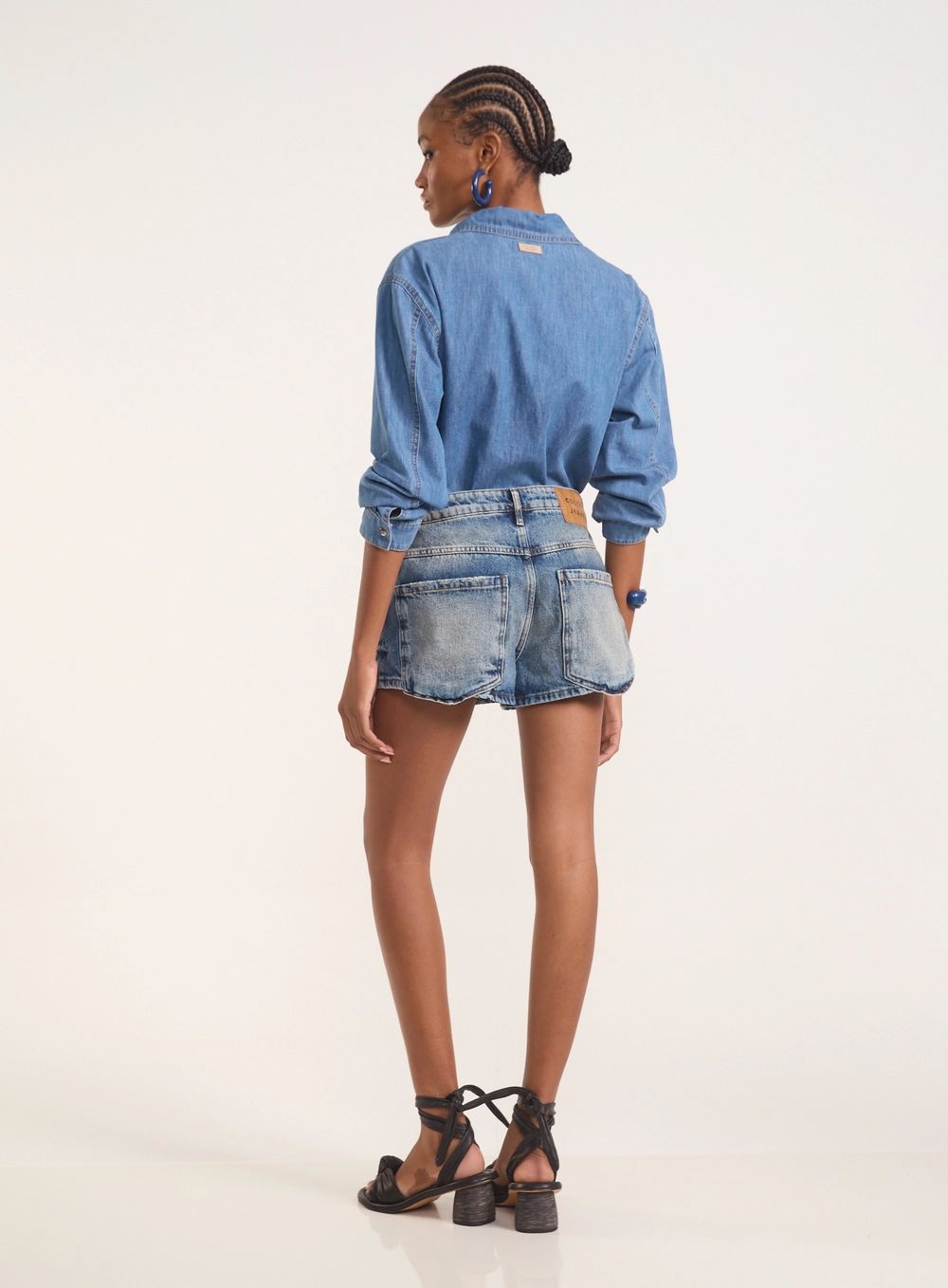 Short Jeans Miami Com Destroyed Índigo