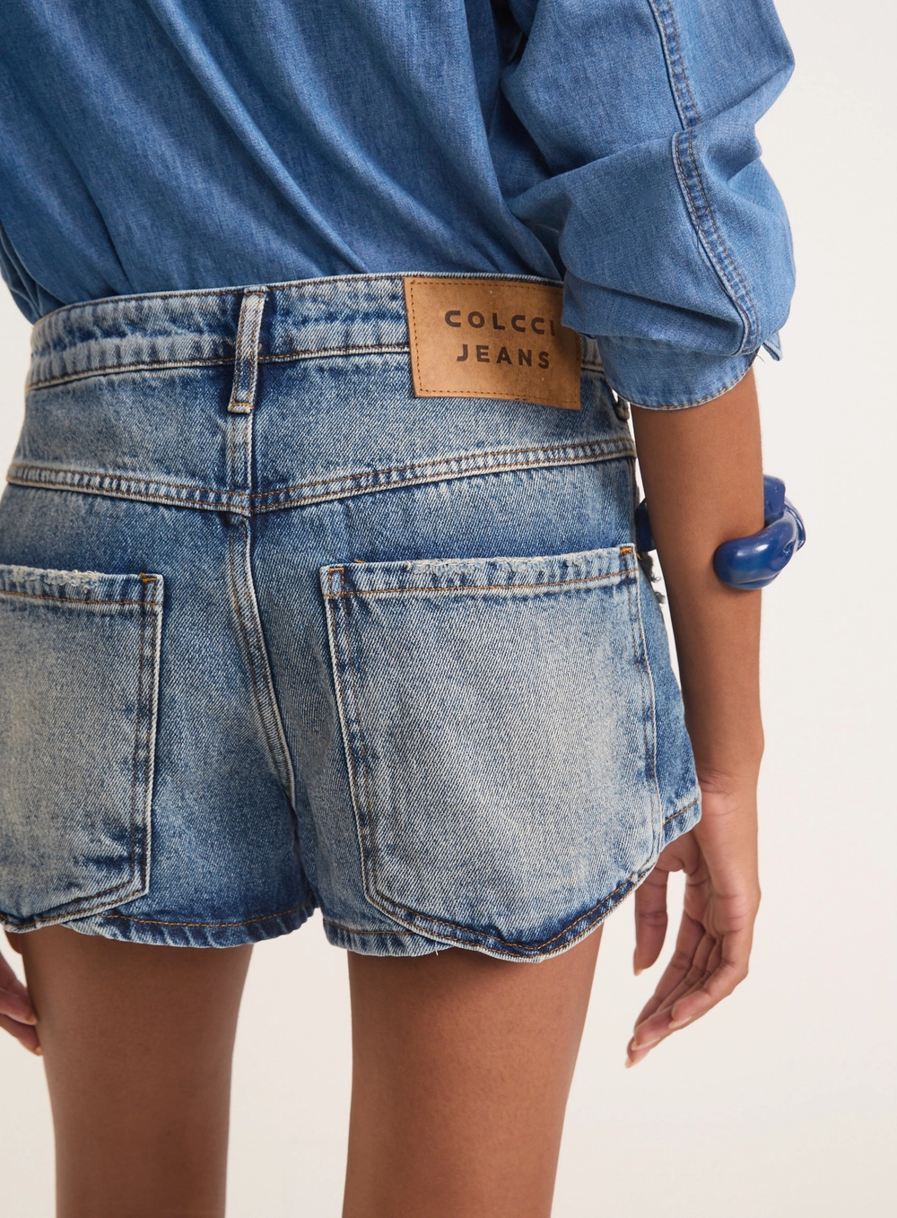 Short Jeans Miami Com Destroyed Índigo