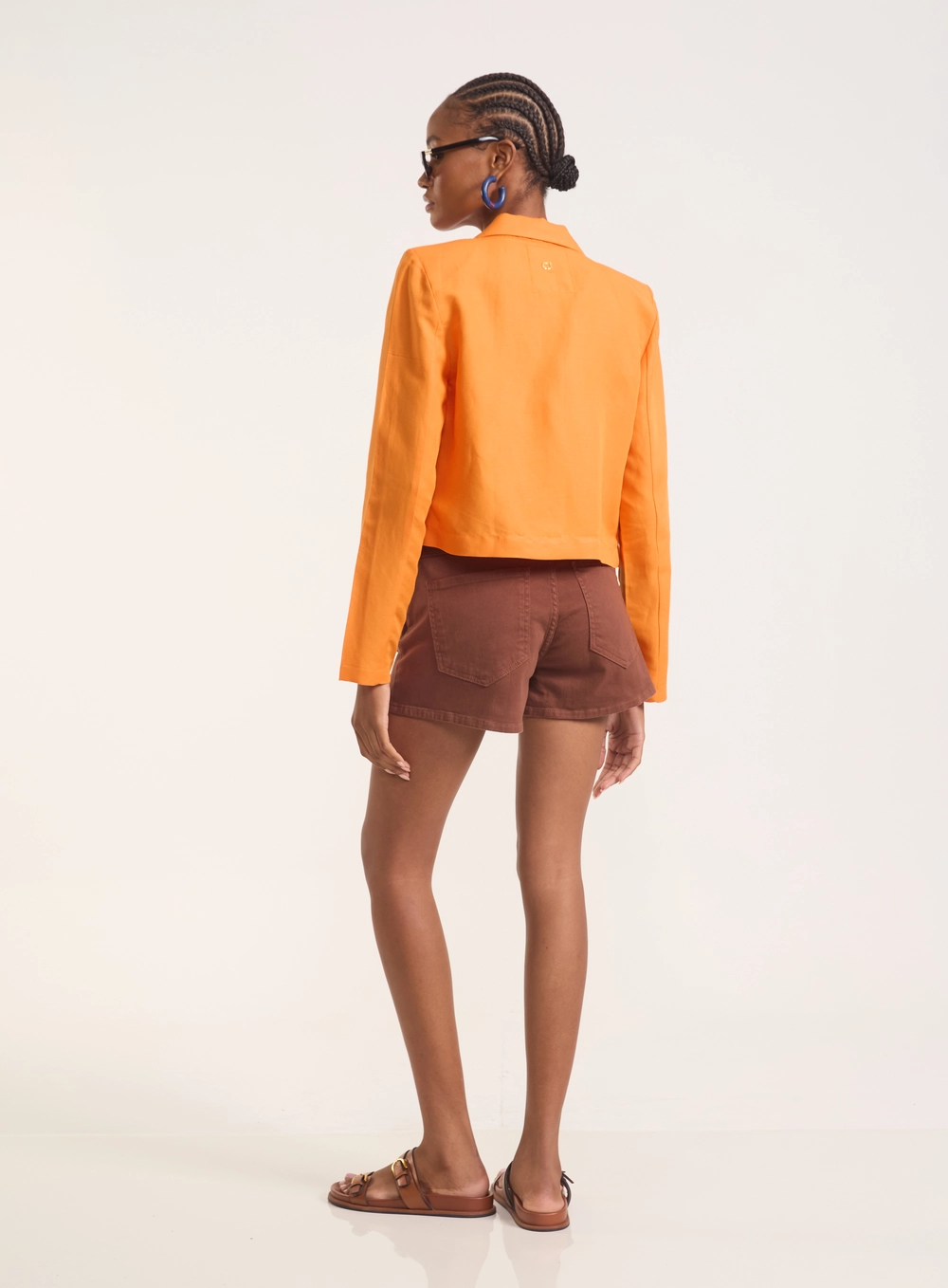 Short Sarja Feminino - Santorini Marrom