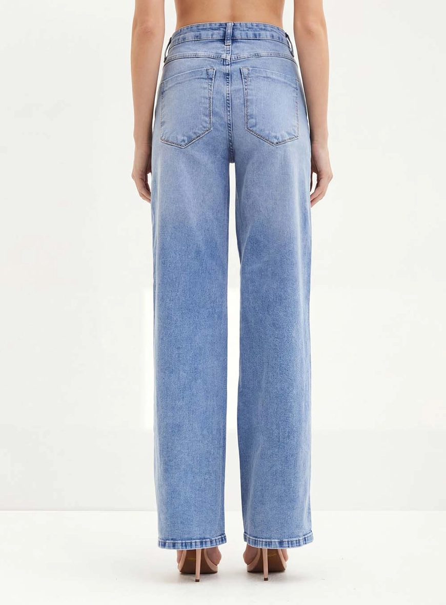 Calça Feminina Jeans - Reta Slim Índigo 3