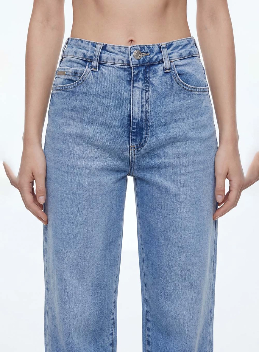 Calça Feminina Jeans - Reta Slim Índigo 4