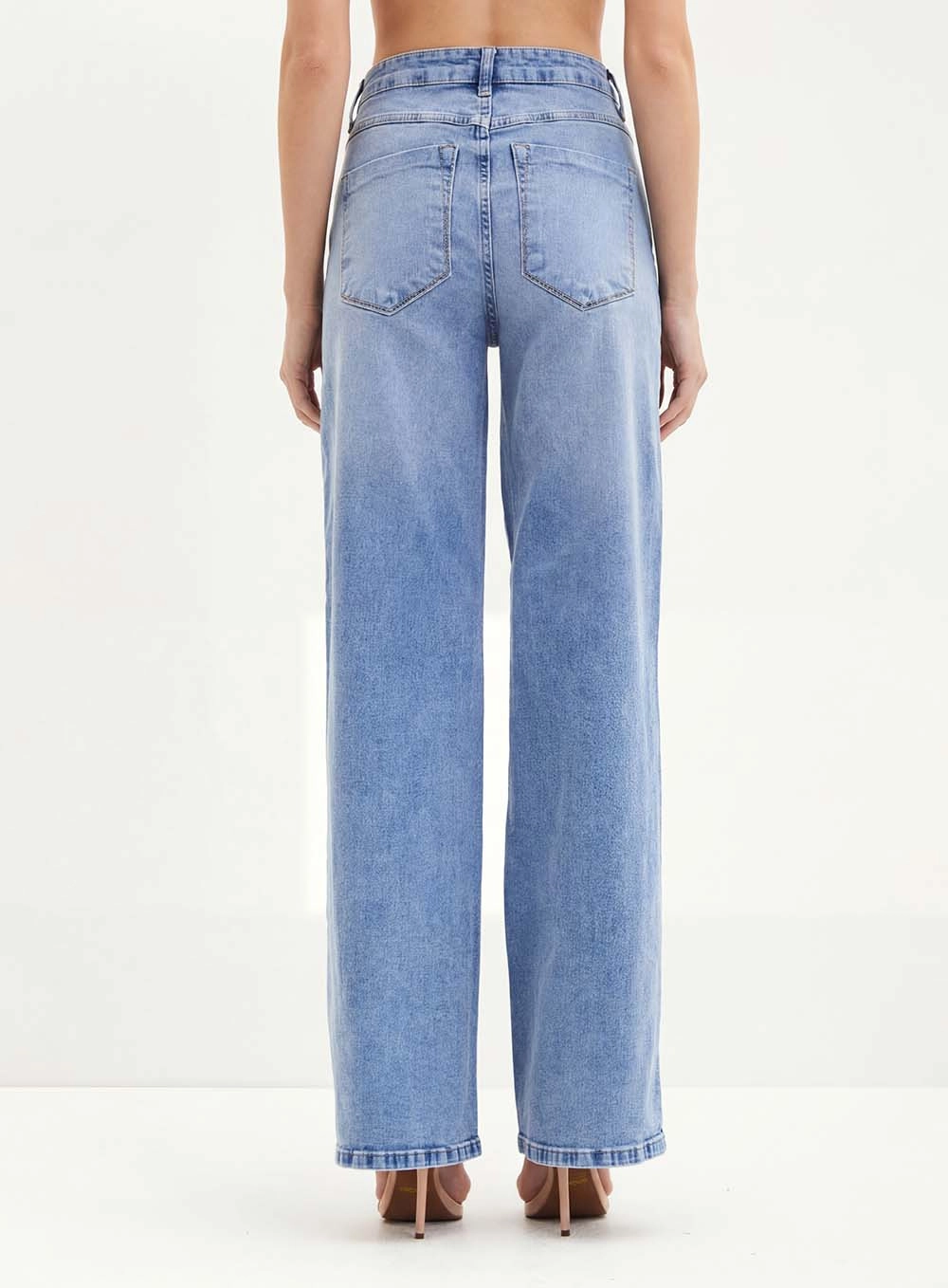 Calça Feminina Jeans - Reta Slim Índigo 3