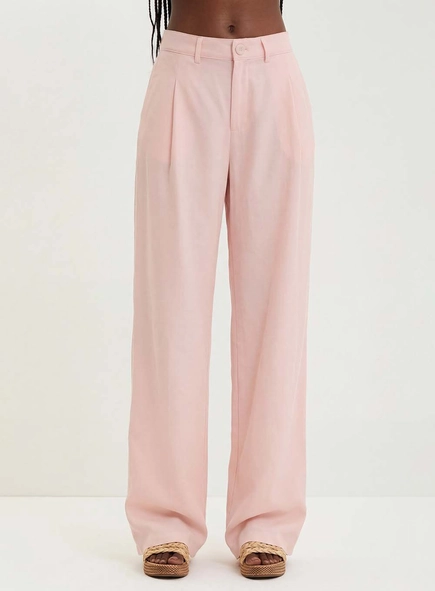 Calça Feminina Com Pregas - Pantalona