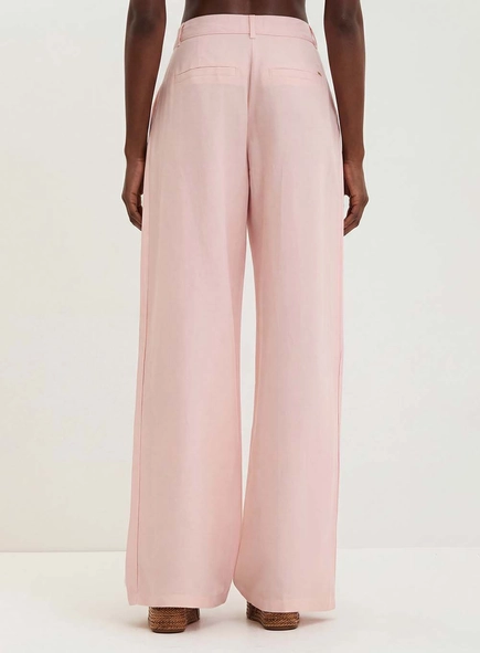 Calça Feminina Com Pregas - Pantalona