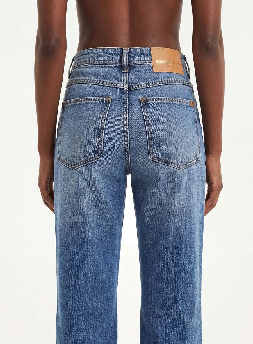 Calça Feminina Jeans Reta - Slim Índigo 4