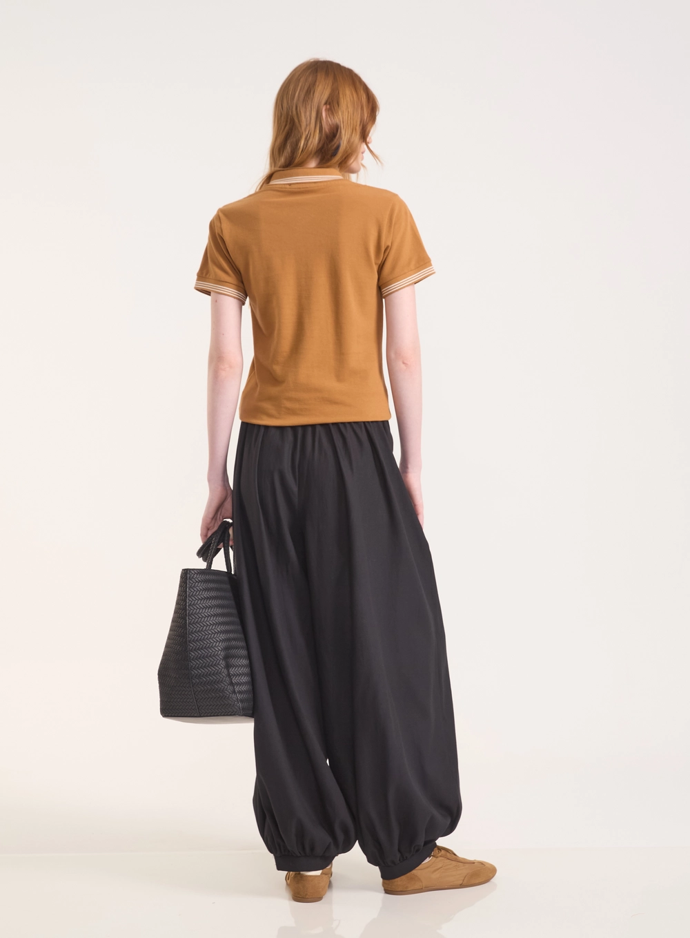 Polo Slim Com Botões Marrom Evermore
