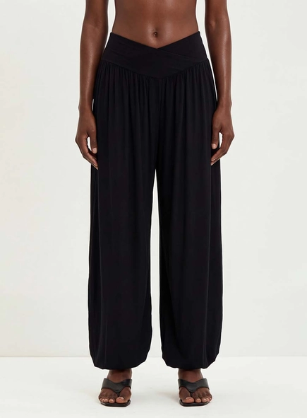 Calça Feminina Com Cós Transpassado - Aladin