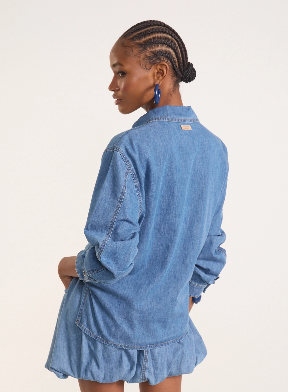 Camisa Jeans Over - Loose Índigo