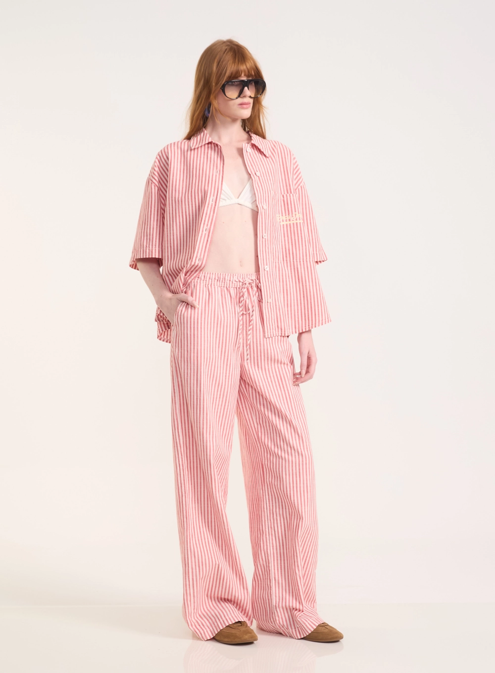 Camisa Com Listras E Estampa Estampados