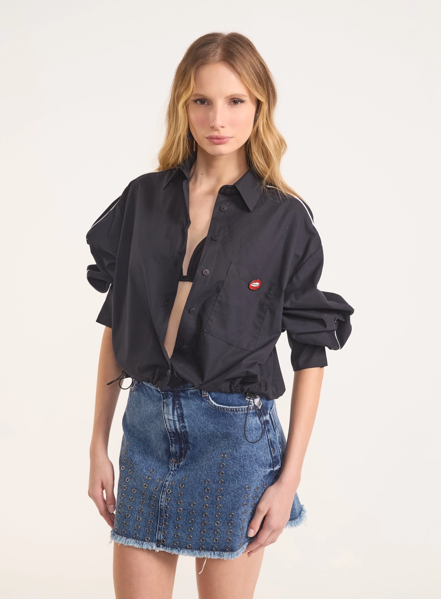 Camisa Urban Piping Com Ajuste Regulável