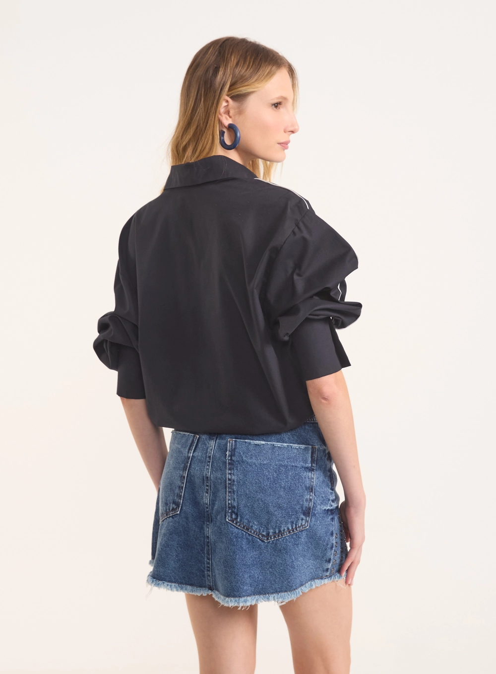 Camisa Urban Piping Com Ajuste Regulável Preto