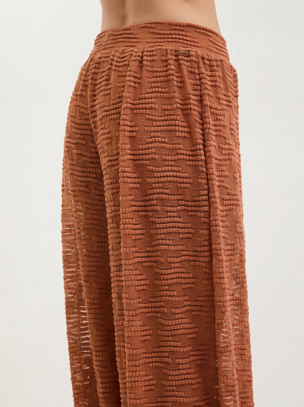 Calça Feminina Com Textura - Aladin Marrom 4