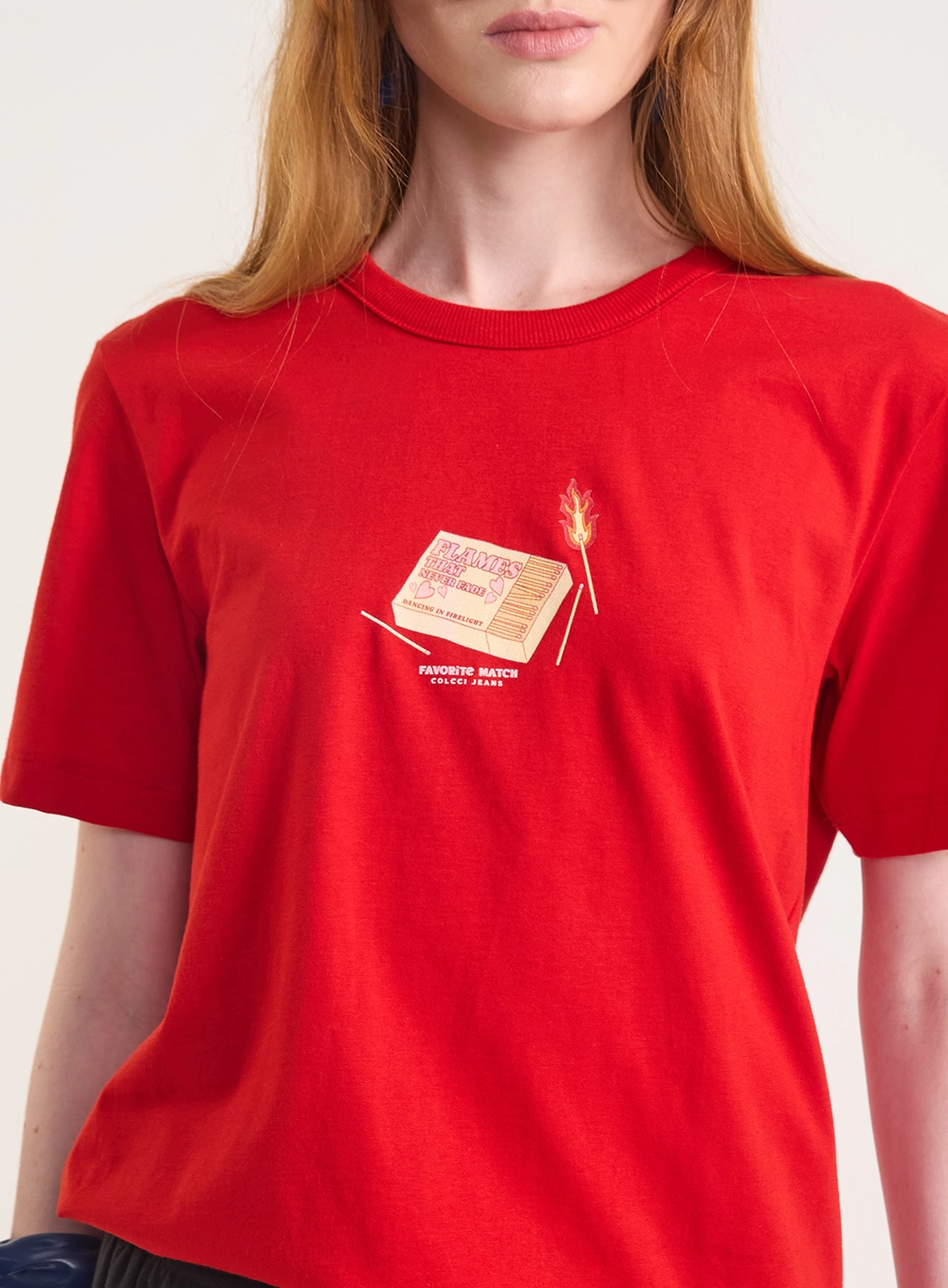Camiseta Graphic Favorite Match Vermelho