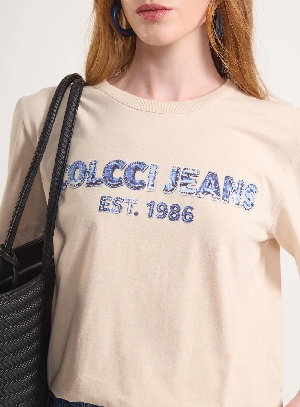 Camiseta Heritage Logomania Bege