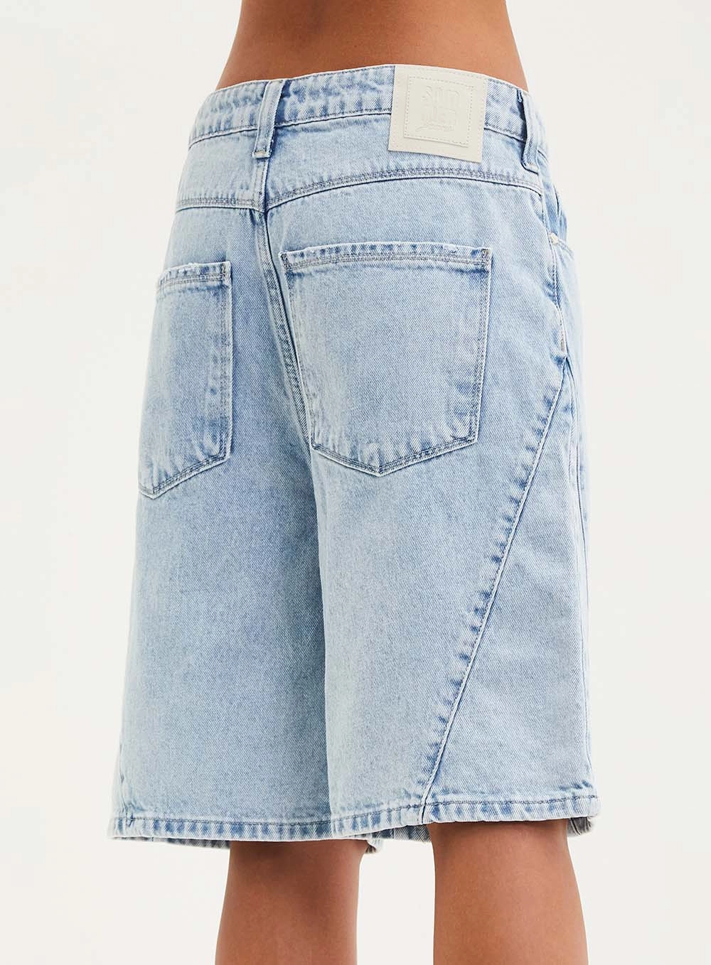 Bermuda Jeans Feminina Boyfriend Índigo 4