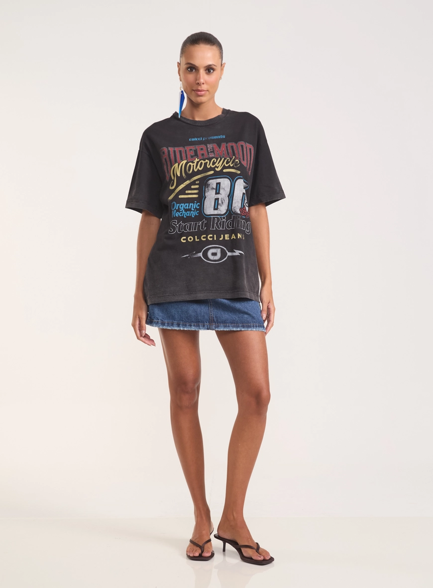 Camiseta Oversized Estampada - Jamie