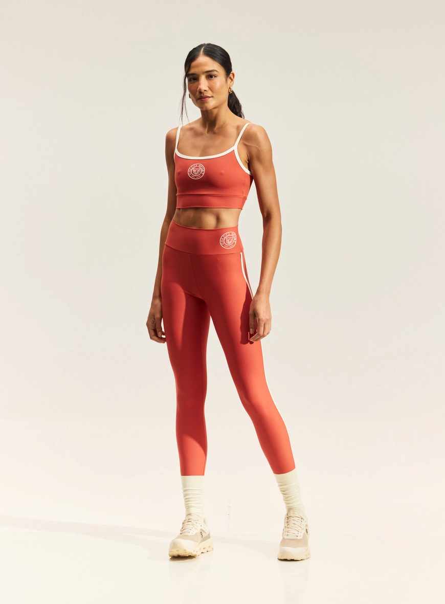 Calça Legging Feminina Com Faixas Laterais