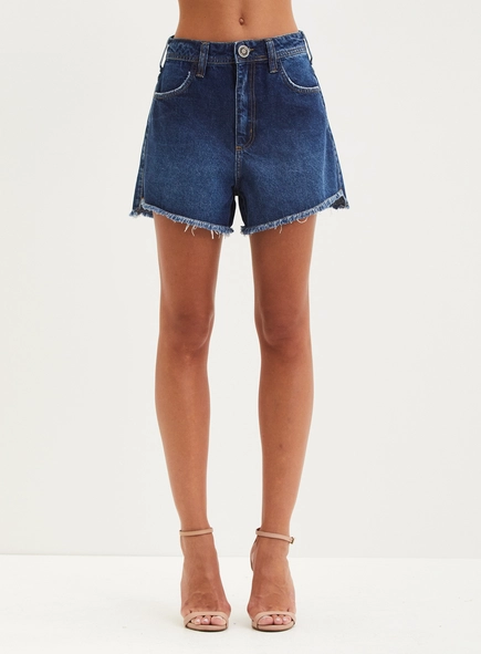 Short Jeans Cintura Alta - Vintage