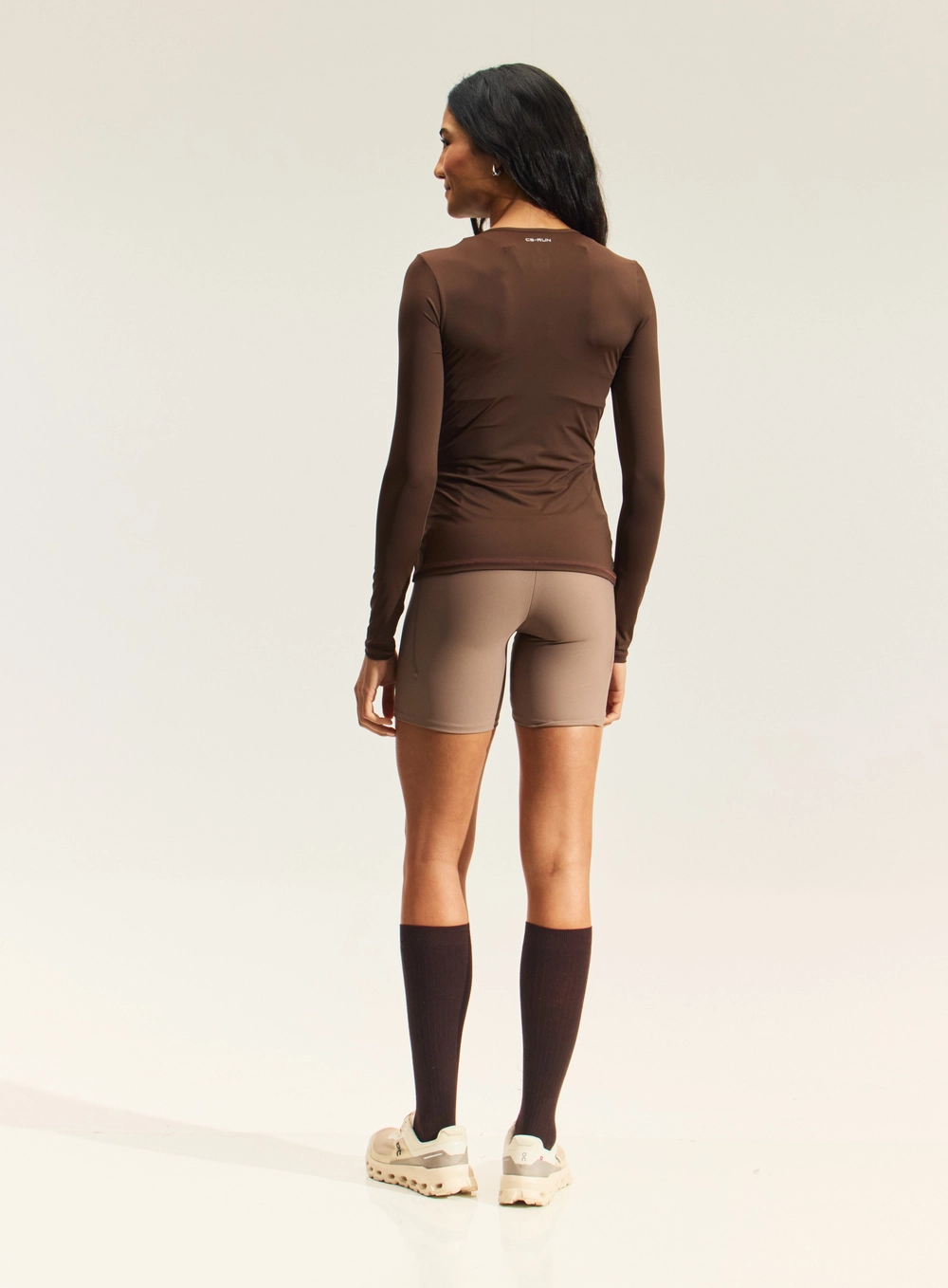 Blusa  Feminina Manga Longa Sport Marrom