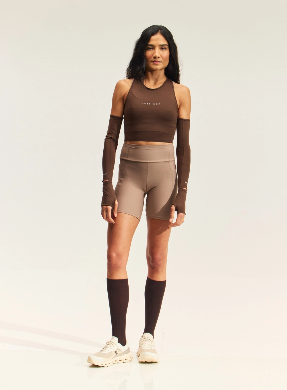 Blusa Cropped Feminina - Slim Light Marrom
