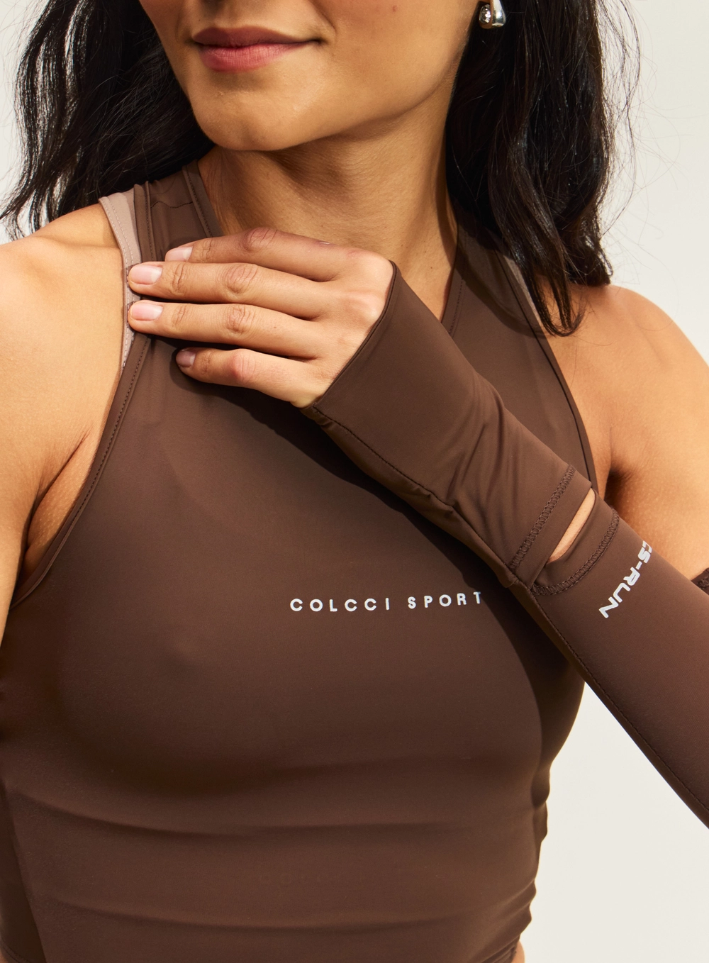 Blusa Cropped Feminina - Slim Light Marrom